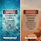 Signmission Sidewalk Closed Ahead Use Sidewalk Danger Sign, Plastic, 7in W x 10in L, 2PK OS-2PACK-DS-P-710-V-2161 - alternate 2